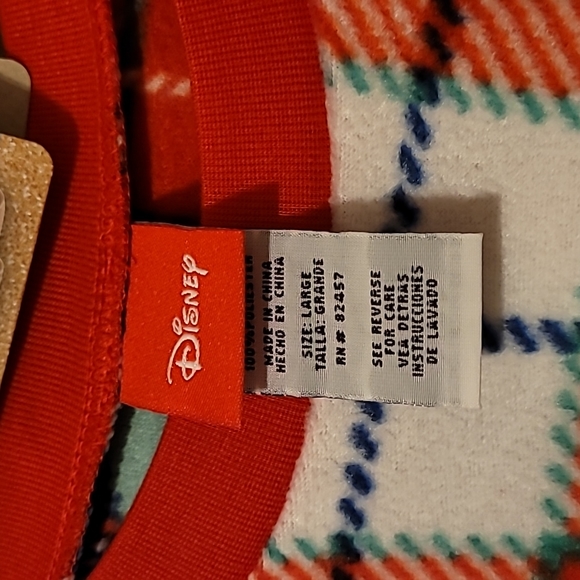 MEN'S MICKEY MOUSE MATCHING PAJAMAS SET SZ LARGE - Picture 6 of 9